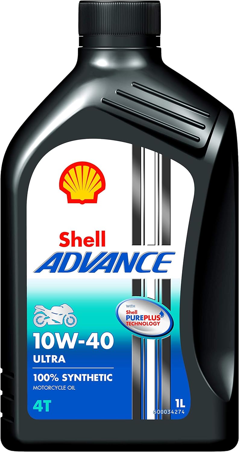 Shell Advance Ultra 4T 10W40 1LT. 100% Sintético