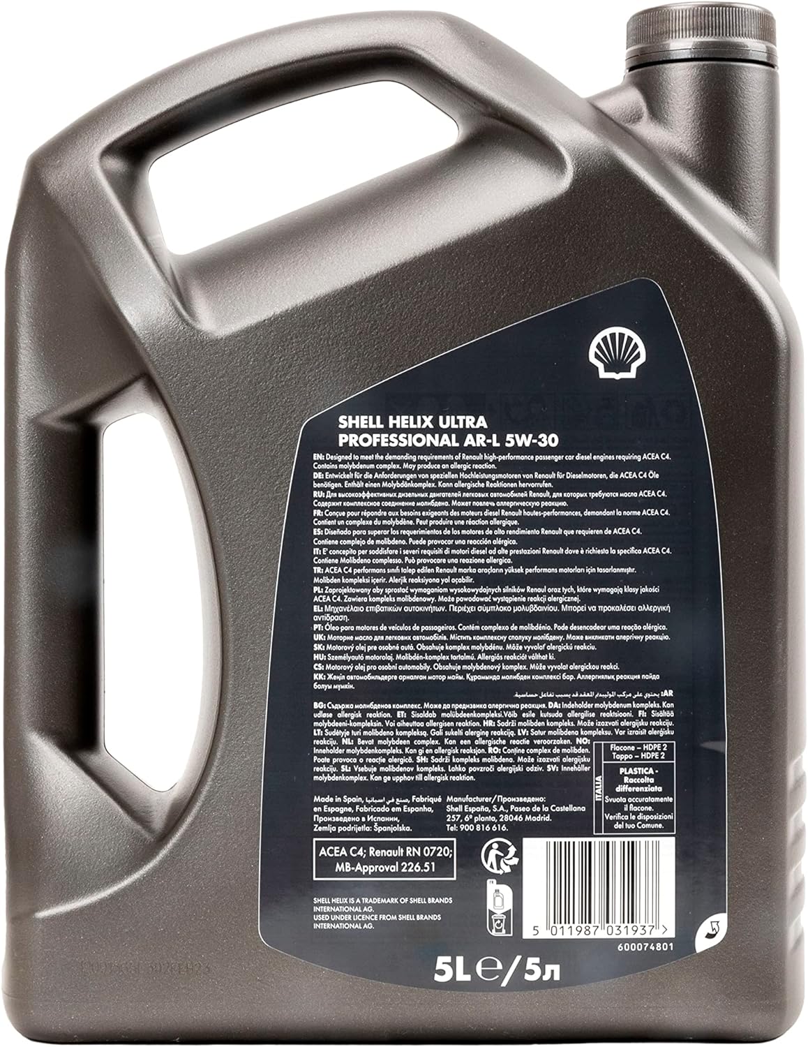 Shell Helix Ultra Professional AR-L 5W30 5LT