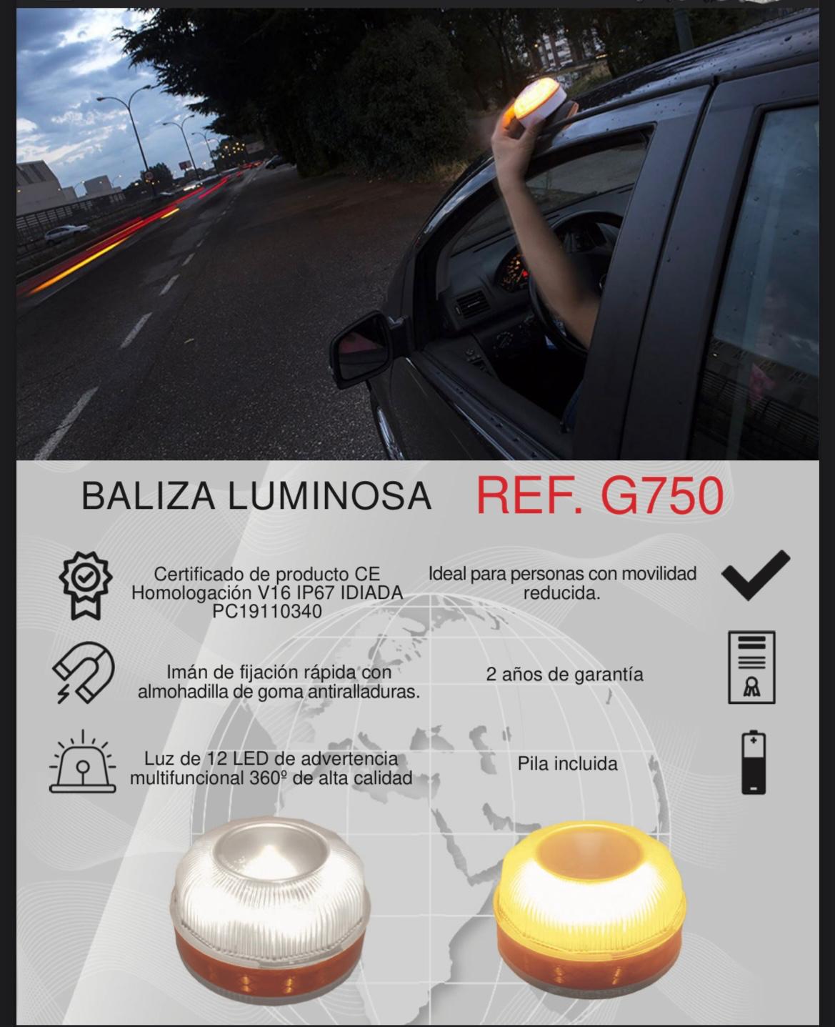 LUZ EMERGENCIA V16 HOMOLOGADA