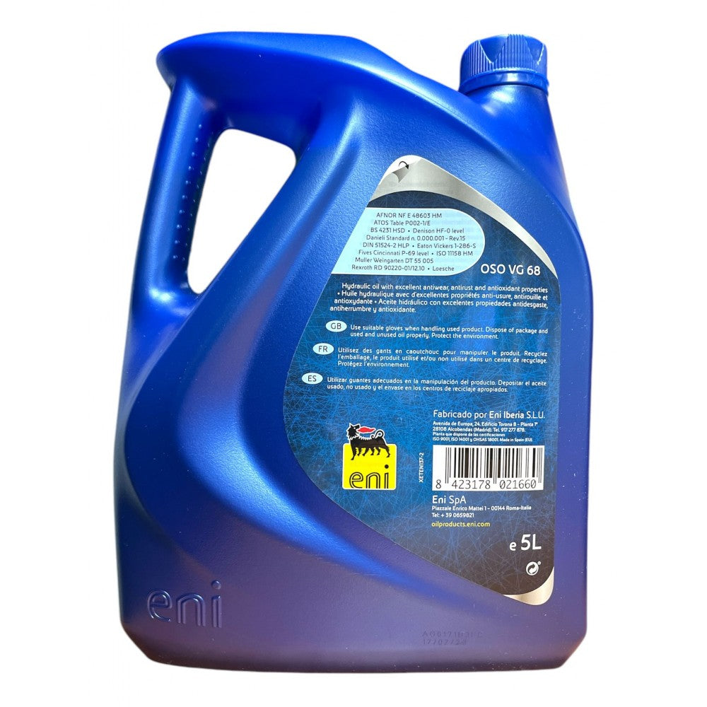 ENI OSO VG 68 Aceite Hidráulico 5LT