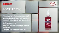 LOCTITE 243 - Fijador de roscas de resistencia media 10ml