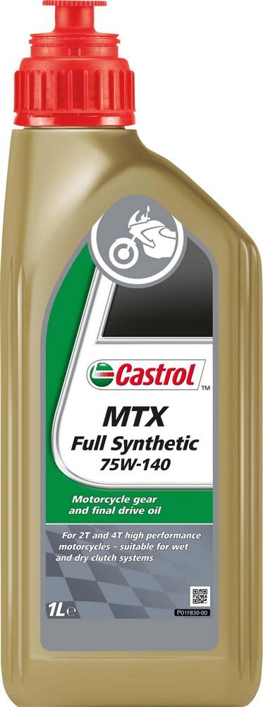 Castrol MTX SAE 75W-140 54098 - Aceite de Caja de Cambios, 54098 sintético MTX SAE 75 W-140, 1 litro