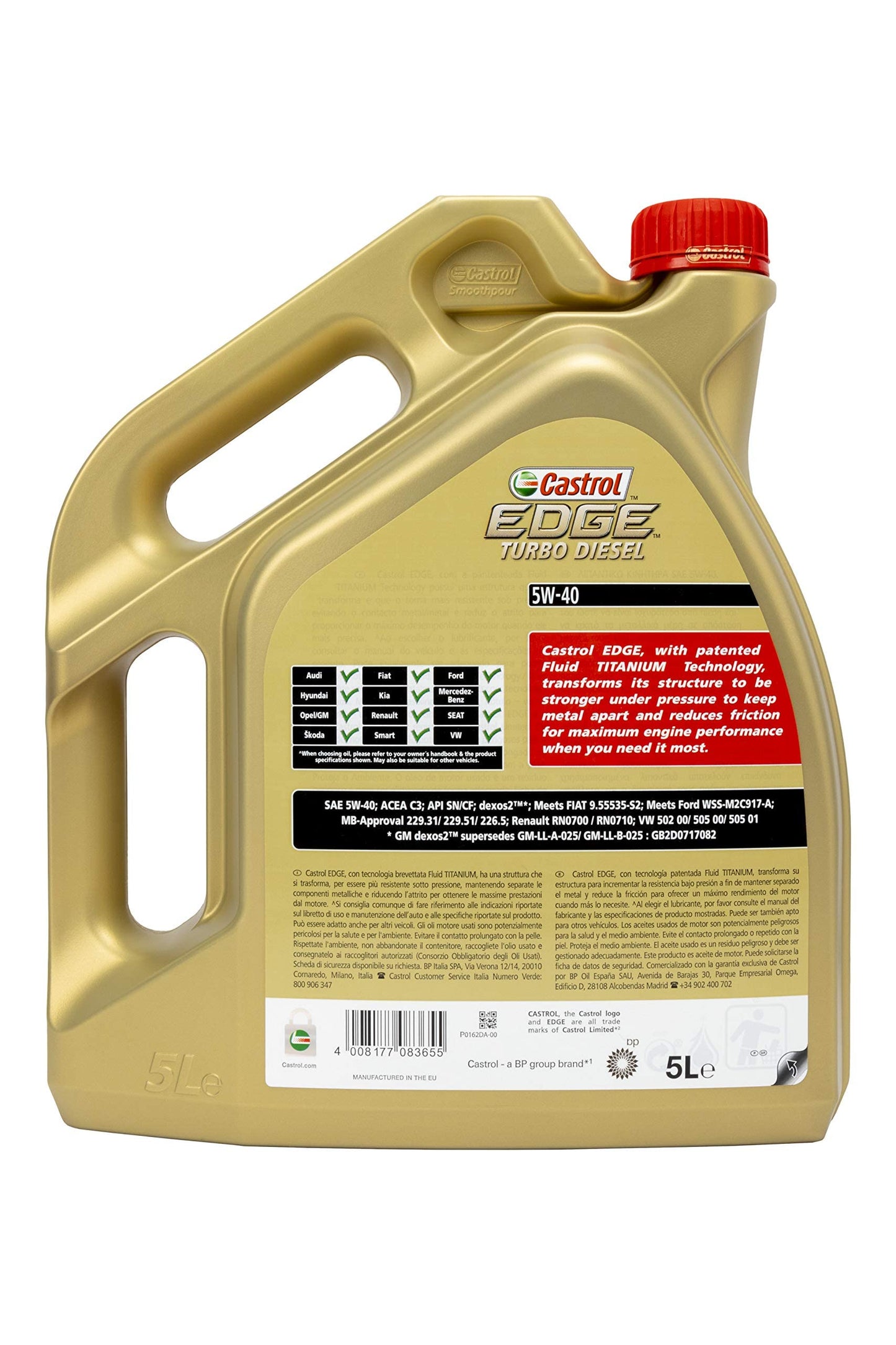 Castrol EDGE Turbo Diesel 5W40 5LT