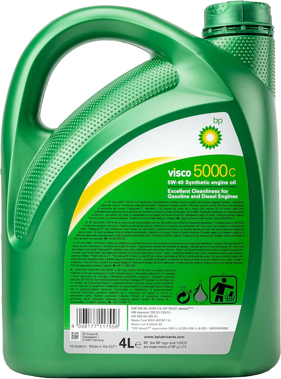 BP VISCO 5000C 5W40 4L (4LT SUELTOS)