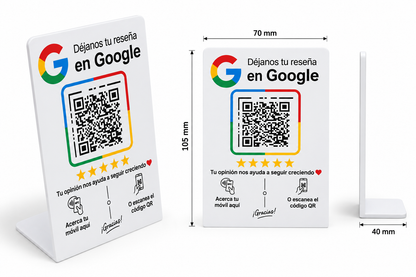 Placa NFC y QR para Reseñas de Google – Configurada y Lista para Usar