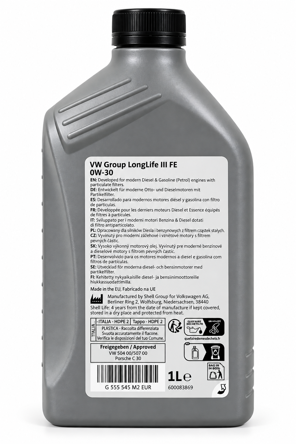 Aceite Original Volkswagen 0W30 1L