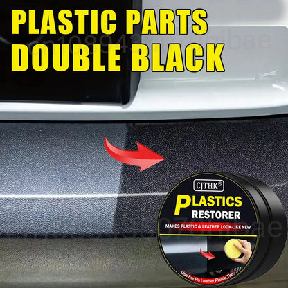 Restaurador de plástico para automóviles, devolviéndole el brillo negro, productos de limpieza para automóviles, restaurador de cuero y plástico, pulido y reparador de automóviles, renovador de revestimientos.