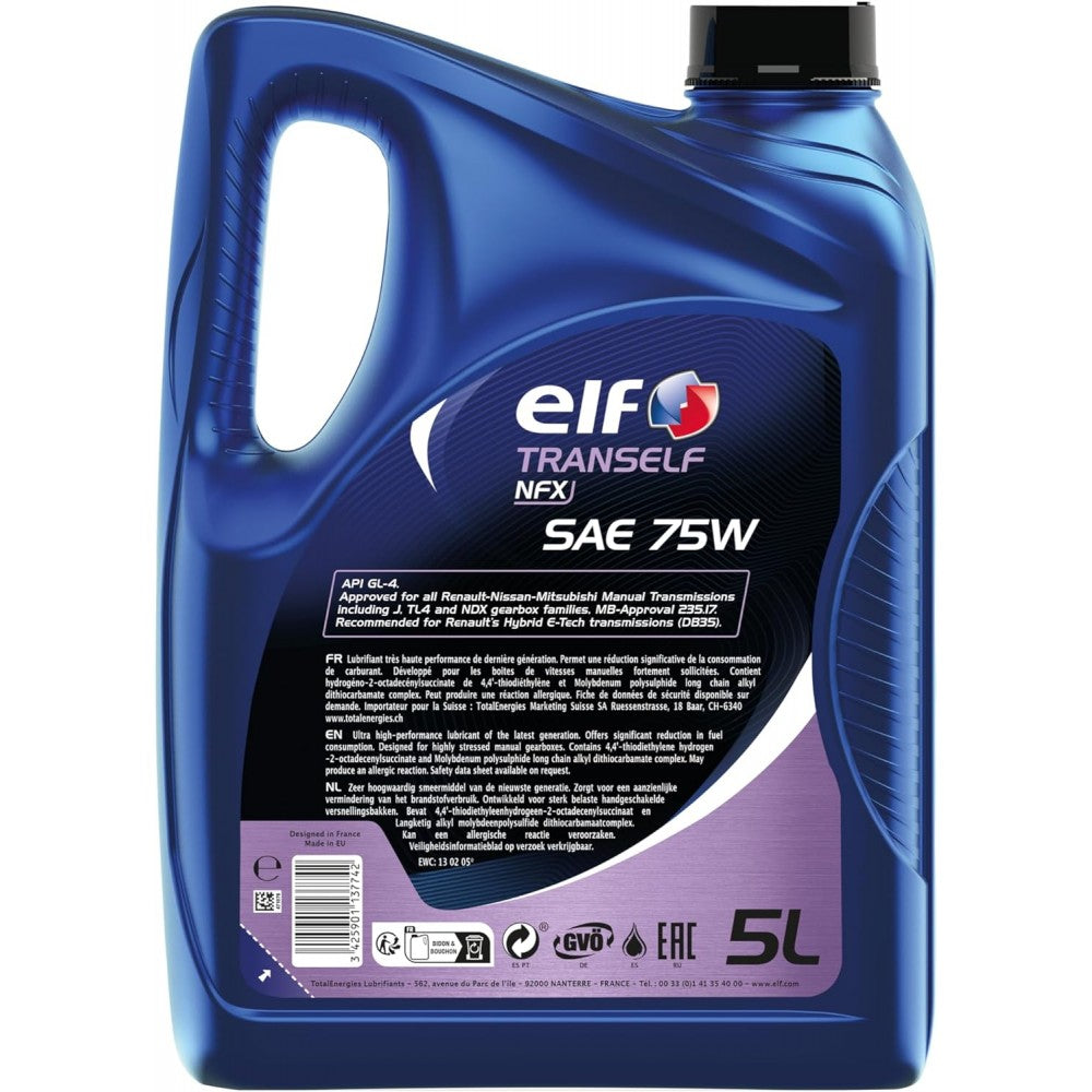 ELF TRANSELF NFX 75W 5L (ANTIGUO NFP/NFJ)