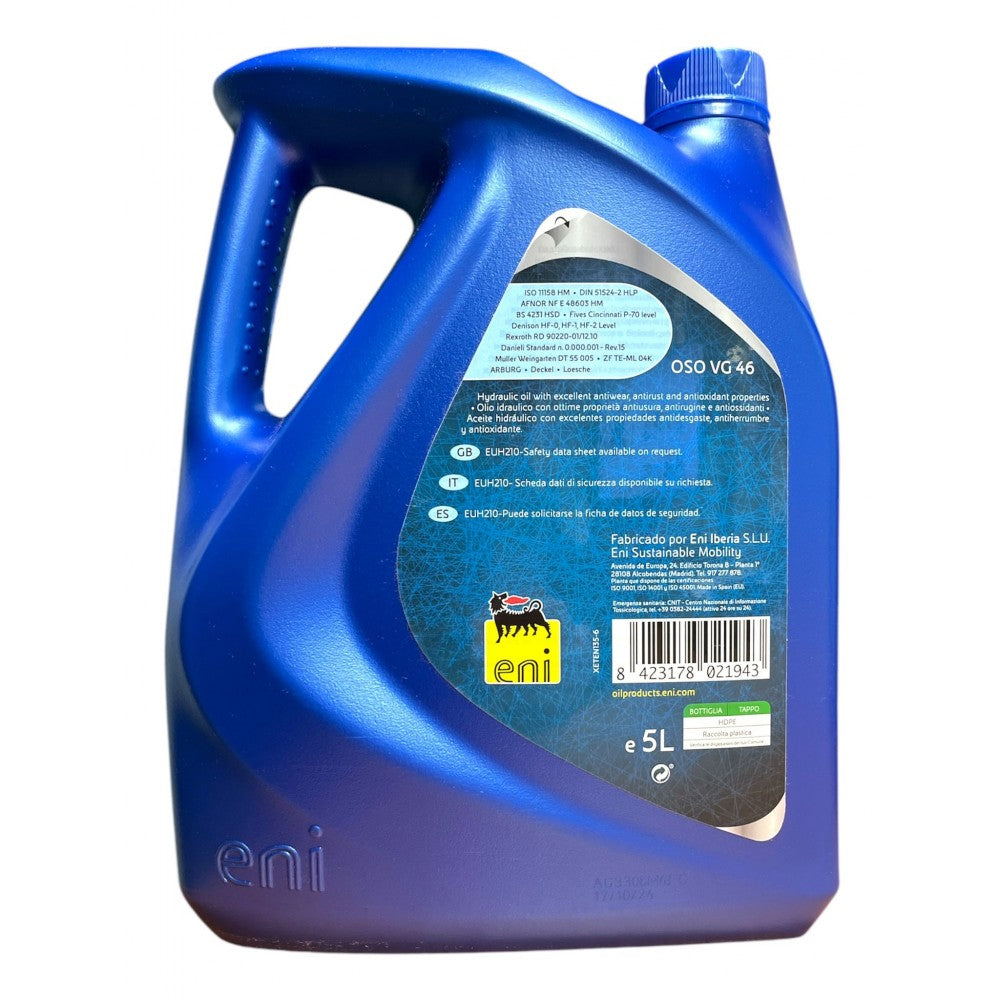 ENI OSO VG 46 Aceite Hidráulico 5LT