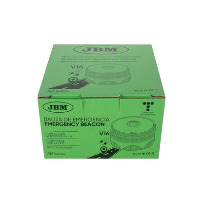 Baliza Emergencia V16 JBM Homologada DGT 3.0 - 54904 JBM